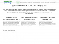 halbmarathon.de Webseite Vorschau