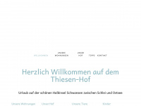 thiesen-hof.de Webseite Vorschau