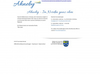 ahneby.de Webseite Vorschau