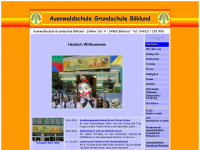 auenwaldschule.de Webseite Vorschau