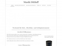 musik-dittloff.de Webseite Vorschau