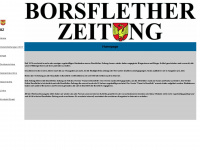 borsflether-zeitung.de Webseite Vorschau