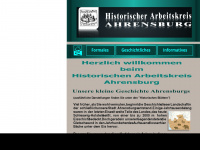 historischer-arbeitskreis-ahrensburg.de Webseite Vorschau