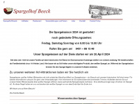 spargelhof-beeck.de Webseite Vorschau