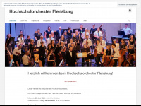 hochschulorchester-flensburg.de Webseite Vorschau