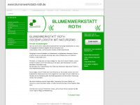 blumenwerkstatt-roth.de Webseite Vorschau