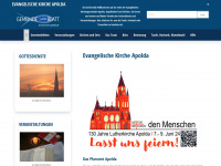 kirche-apolda.de Webseite Vorschau