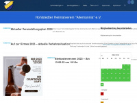hohlstedter-heimatverein.de Webseite Vorschau