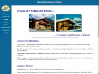 holzblockhaus-hiller.de Webseite Vorschau