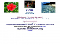 samoa-reisen.de Webseite Vorschau