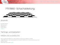 ftv1860-schach.de Webseite Vorschau