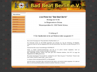 badbeatberlin.de Webseite Vorschau