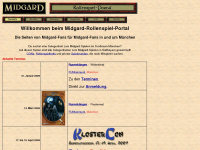 midgard-rollenspiel.de Webseite Vorschau