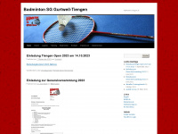 badminton-tiengen.de Webseite Vorschau