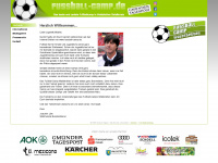 fussball-camp.de Webseite Vorschau