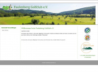 faulenberg-golfclub.de Webseite Vorschau