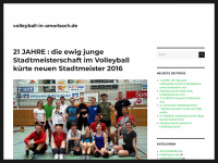 volleyball-in-amorbach.de Webseite Vorschau