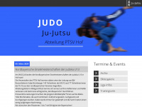 judo-hof.de Webseite Vorschau