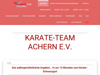 karate-achern.de Webseite Vorschau