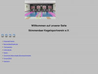 soemmerdaer-kegelsportverein.de Webseite Vorschau