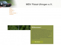 msv-uhingen.de Webseite Vorschau