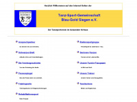 blau-gold-siegen.de Webseite Vorschau