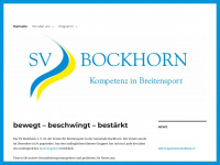 sv-bockhorn.de Webseite Vorschau