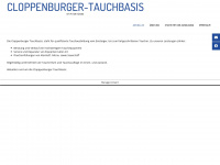 cloppenburger-tauchbasis.de Webseite Vorschau