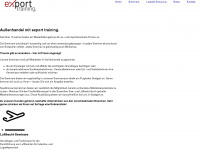 export-training.de Webseite Vorschau