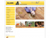 blume-holz.de Webseite Vorschau