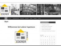 lederer-ingenieure.de Webseite Vorschau