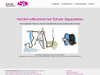 schuler-apparatebau.de Webseite Vorschau