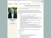 adam-investments.de Webseite Vorschau