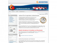 apothekenarchiv.de Webseite Vorschau