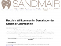 dentallabor-sandmair.de Webseite Vorschau
