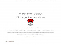leichtathletik-tsv-olching.de Webseite Vorschau