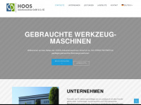 hoos-maschinen.de Webseite Vorschau