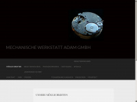 adam-erodiertechnik.de Webseite Vorschau