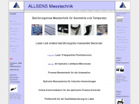 allsens.de Webseite Vorschau