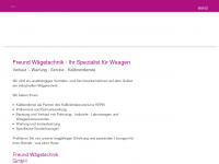 freund-waegetechnik.de Webseite Vorschau