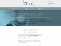 biocap.de Webseite Vorschau