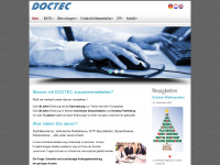 doctec.de Webseite Vorschau