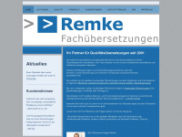 remke-fachuebersetzungen.de Webseite Vorschau