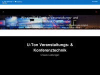 u-ton.de Webseite Vorschau