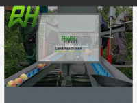 pwh-landmaschinentechnik.de Webseite Vorschau