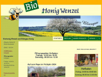 biohonig-wenzel.de Webseite Vorschau