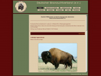 bison-zuchtverband.de Webseite Vorschau