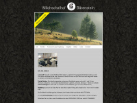 milchschafhof-baerenstein.de Webseite Vorschau