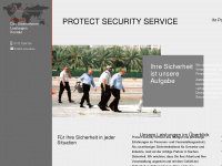 protectsecurityservice.de Webseite Vorschau