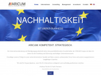 aricum.de Webseite Vorschau